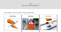 Desktop Screenshot of korrekturavdelingen.no