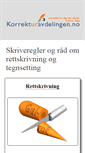 Mobile Screenshot of korrekturavdelingen.no